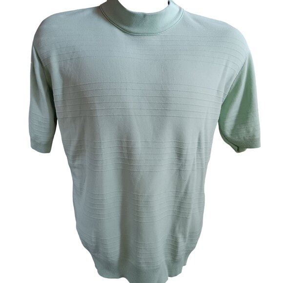 Vintage Large Mock T-shirt 1980's MK Today Milwaukee Mint Green 1970's Brady - Picture 2 of 6